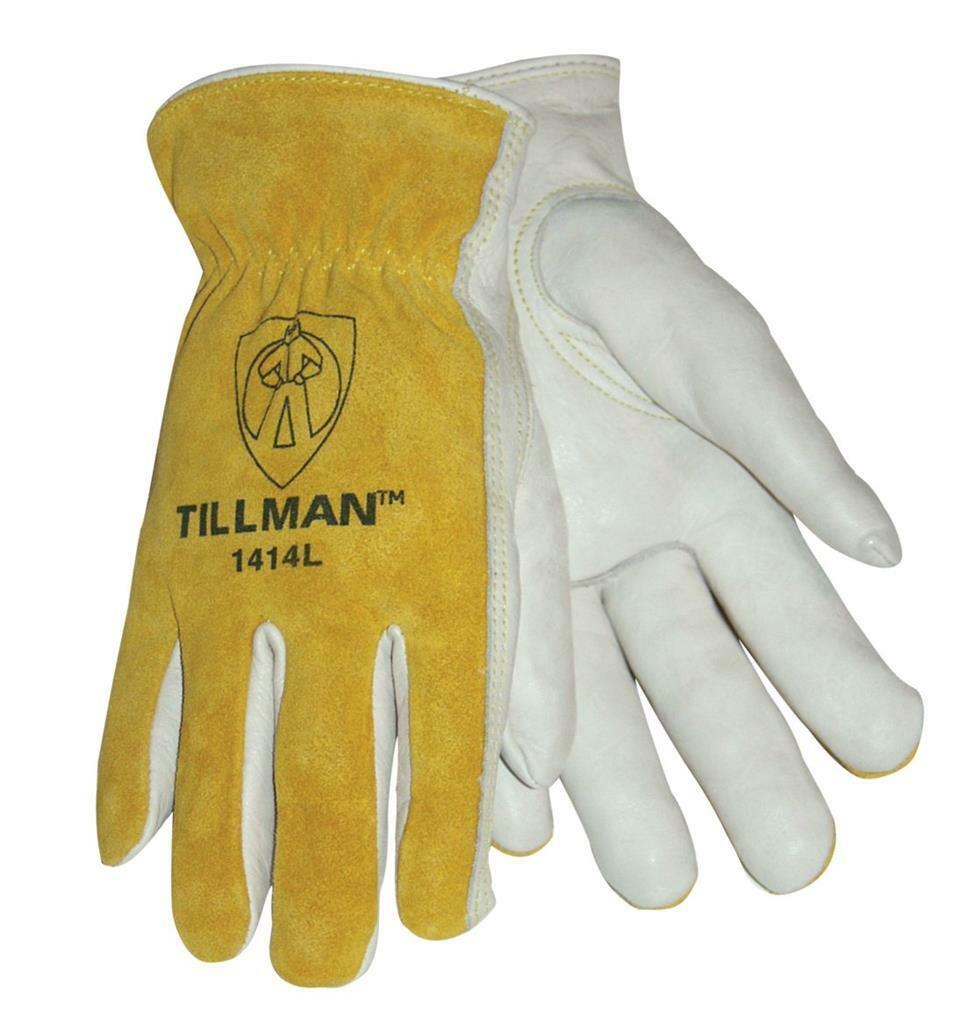 Genuine Tillman 1414 Drivers Gloves Top Grain Pearl Cowhide Sm Med Lg Xl Work