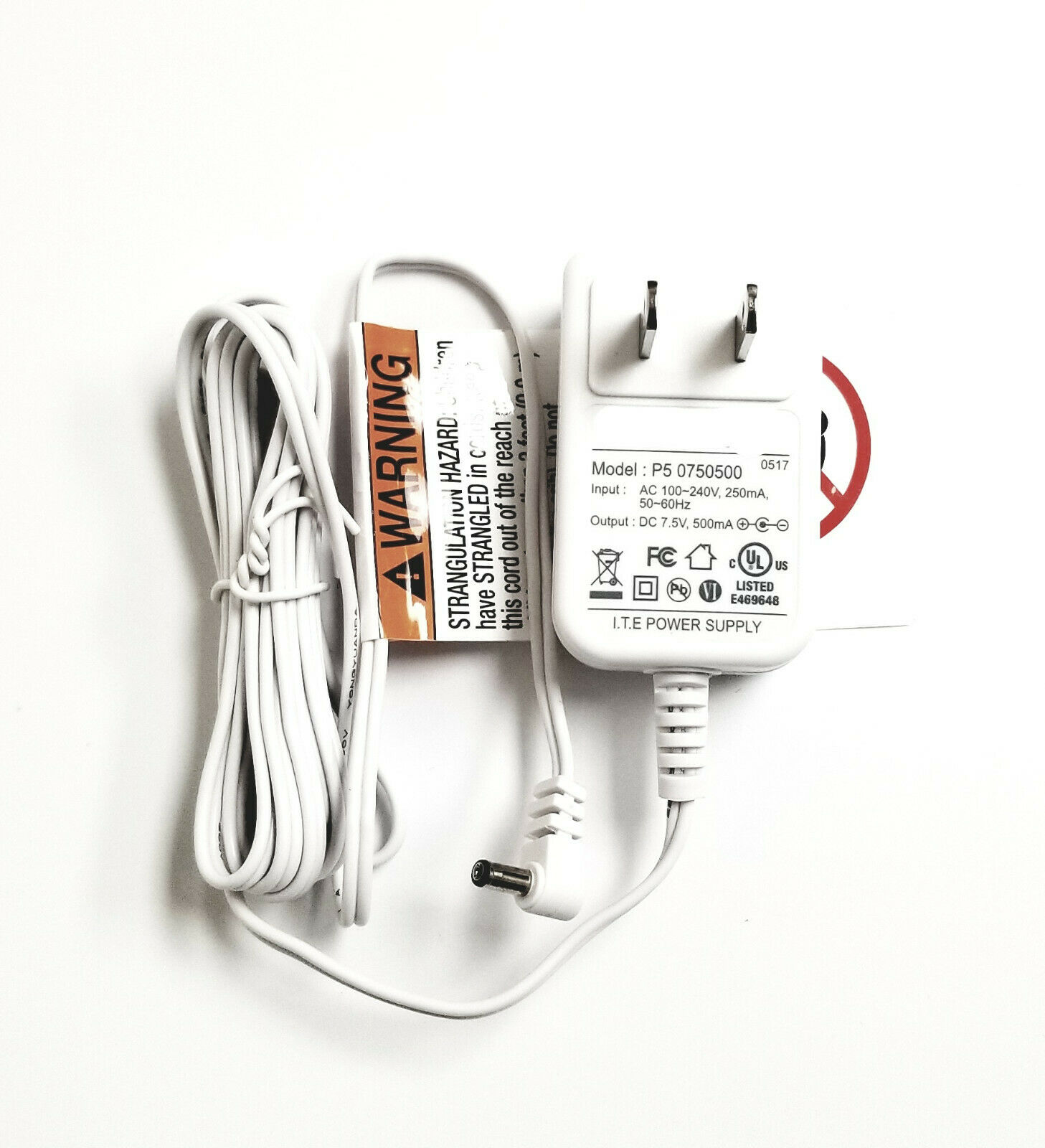 For Summer Infant Baby Monitor Ac Power Adapter Charger Adn050750500 7.5v 500ma